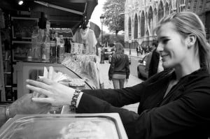 Paris Smiling Girl Crepes