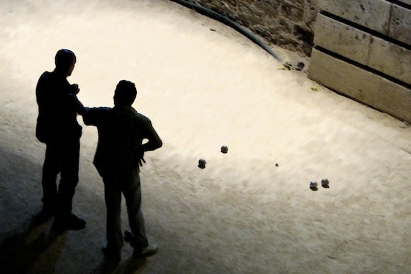 Paris in August: Playing Petanque