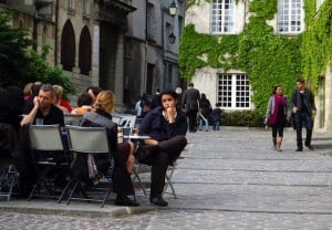 Paris Apero: cafe drinking scene outdoors Paris Apero: cafe drinking scene outdoors
