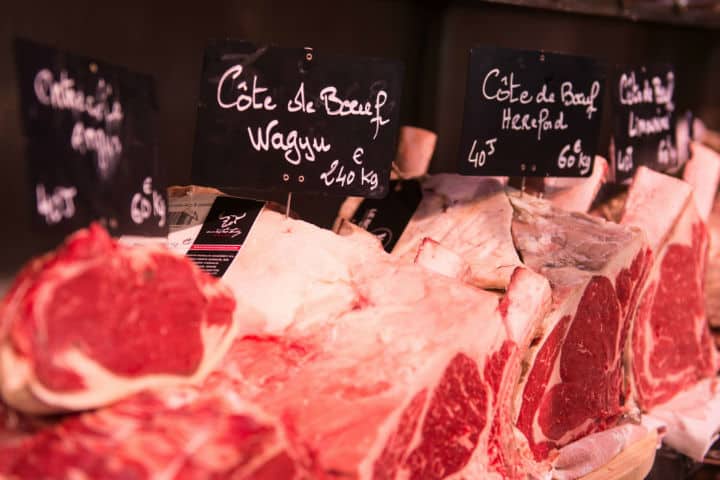 Exploring the Hidden Gems of Paris' Chic 16th Arrondissement, including some of the best butchers in the city with all sorts of beef cuts.