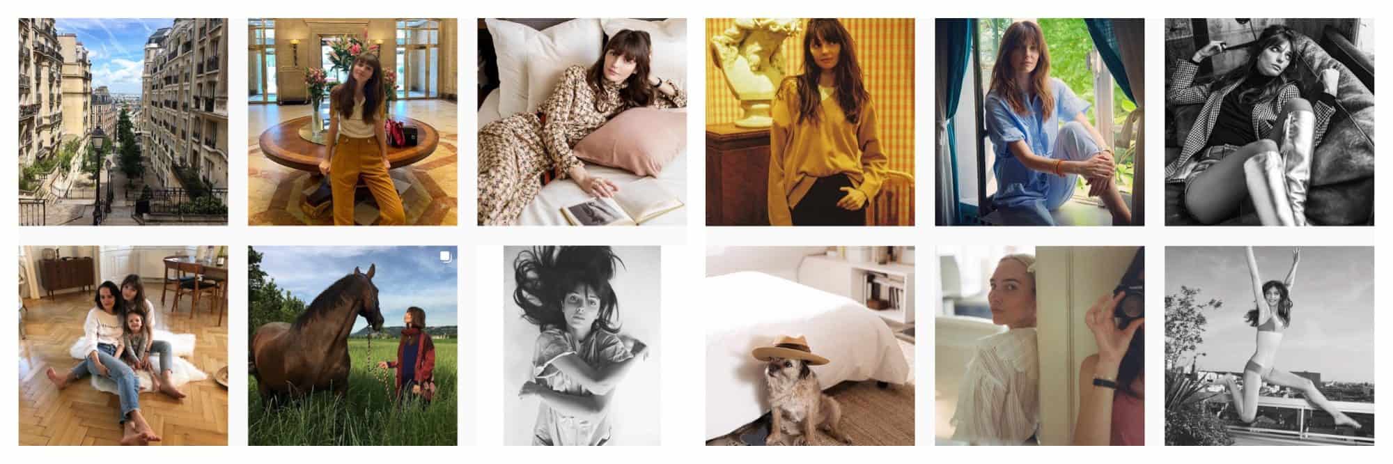 A selection of images of French Instagram fashion influencer Annabelle Belmondo.