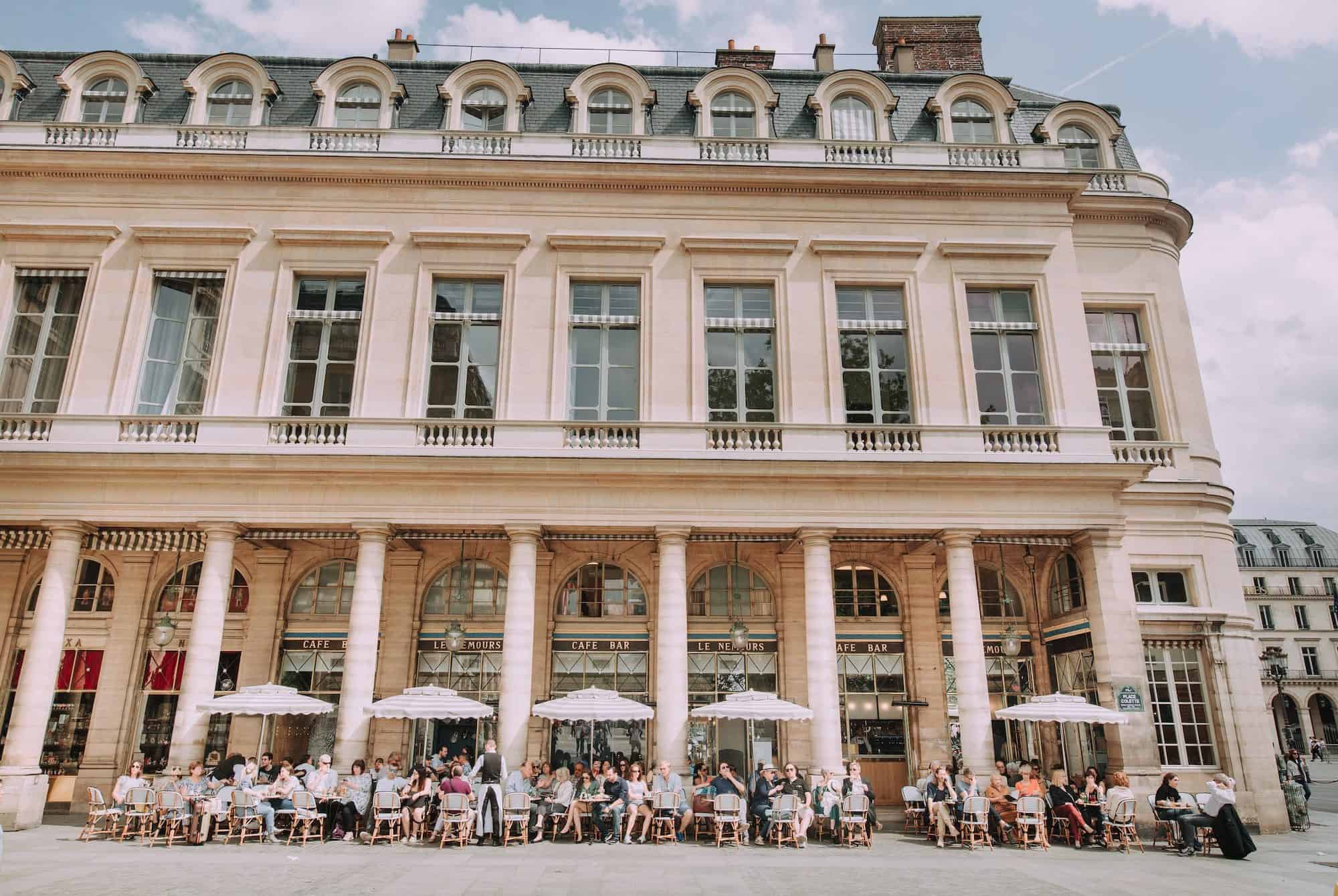 The Café Nemours in Paris, where Mr and Mrs Smith was filmed. 
