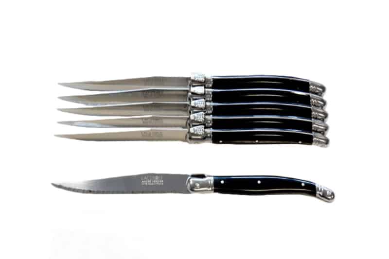 6 Laguiole black knives
