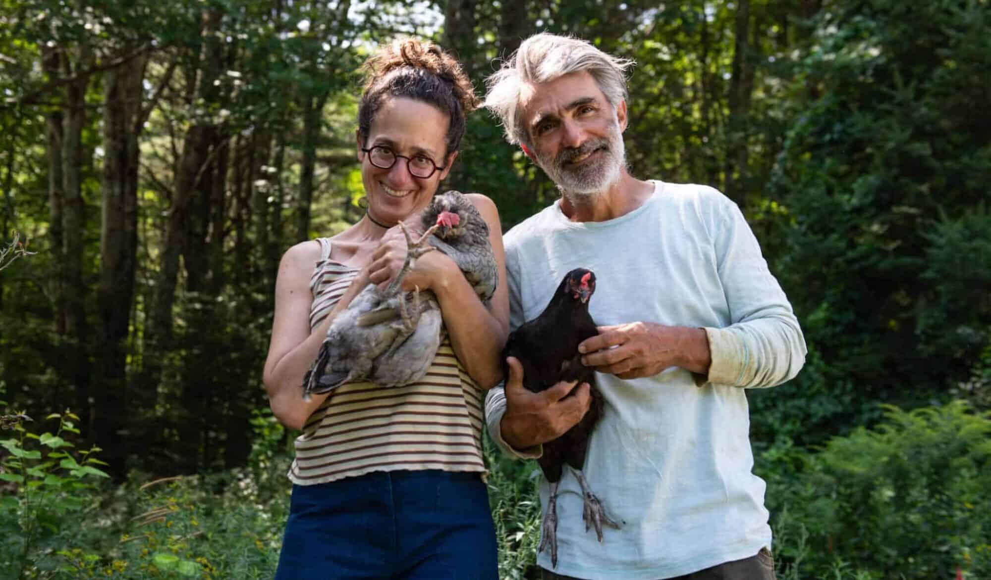 Erica Berman and Allain Ollier on their non profit farm Veggies to Table