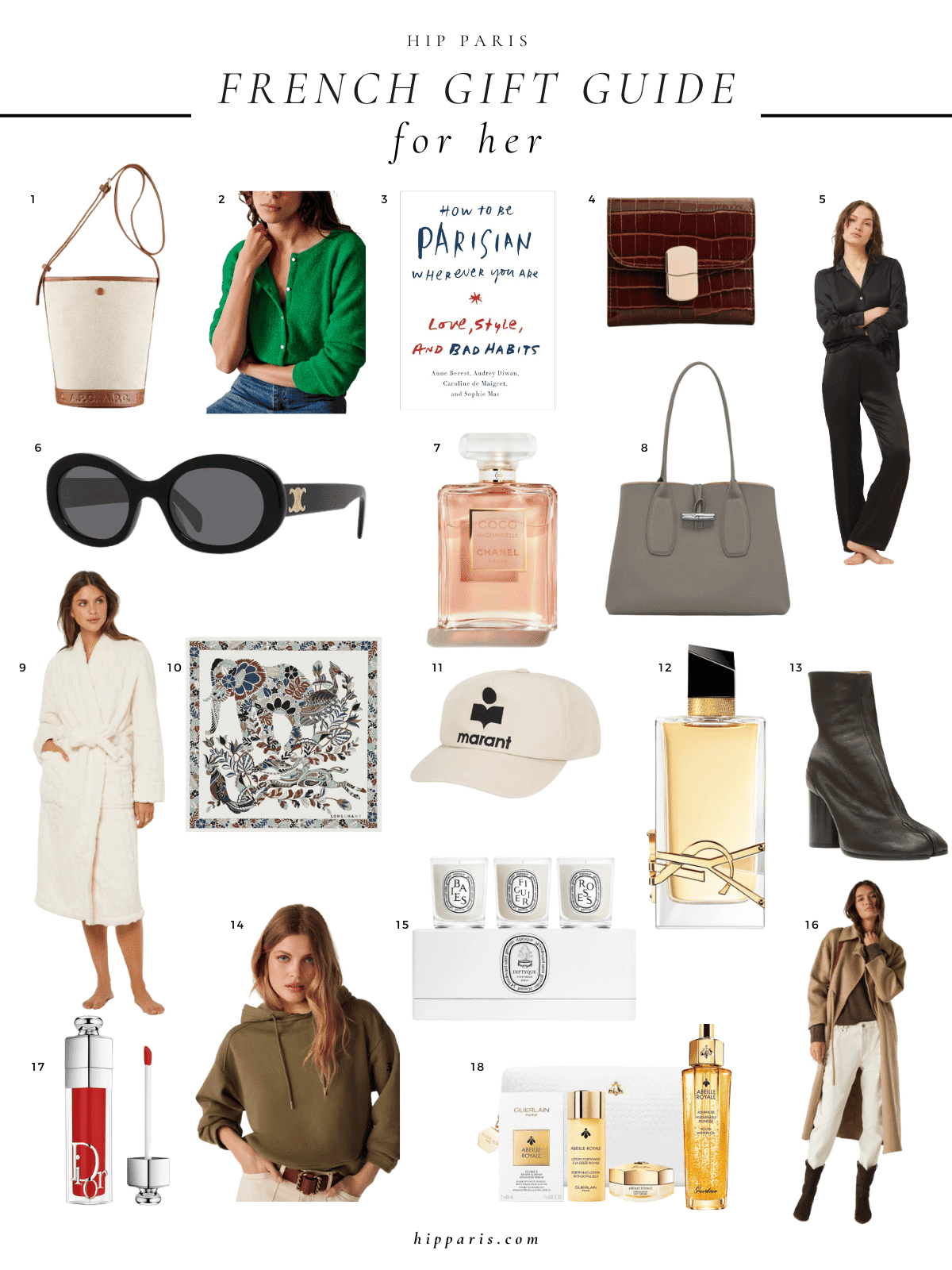 A selection of gifts for women from French brands curated by HIP Paris.
