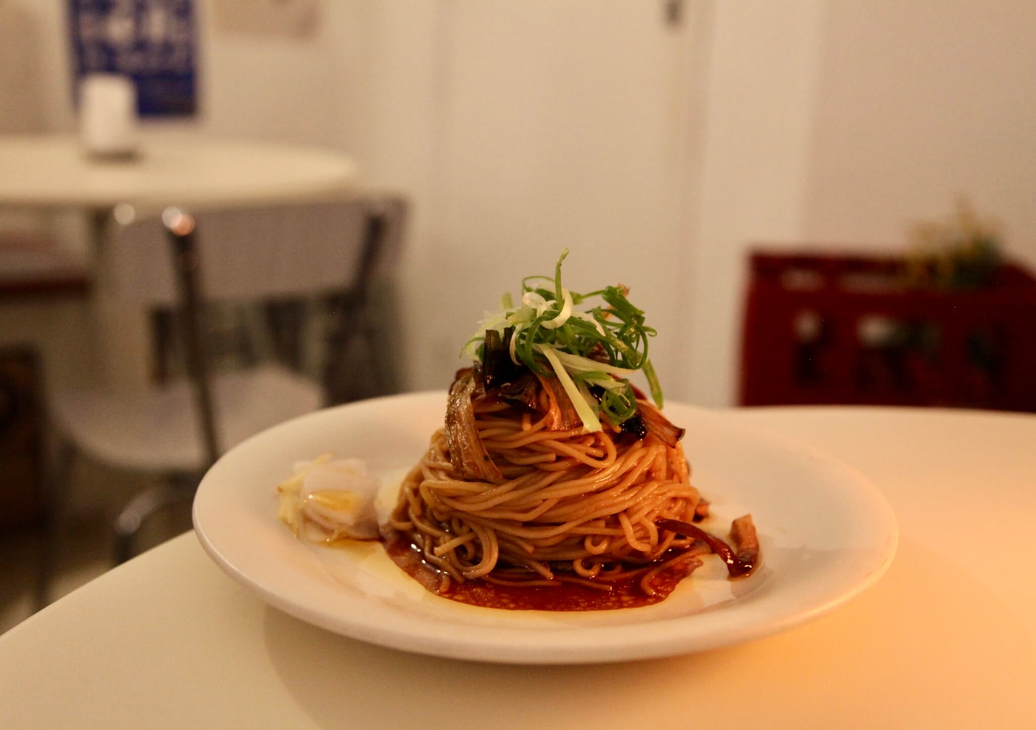 A noodle dish by Shan Rachel Jiang