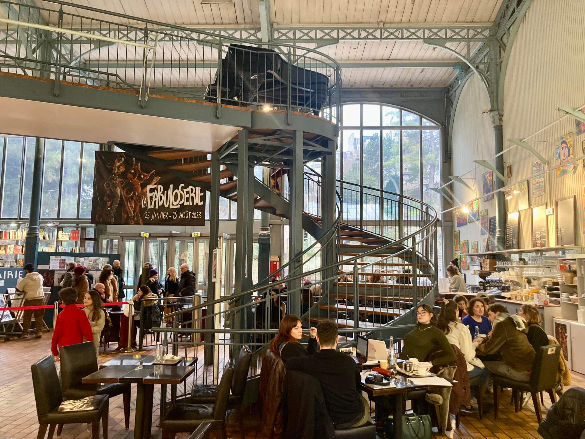 The interior of Halle St Pierre in Paris. 