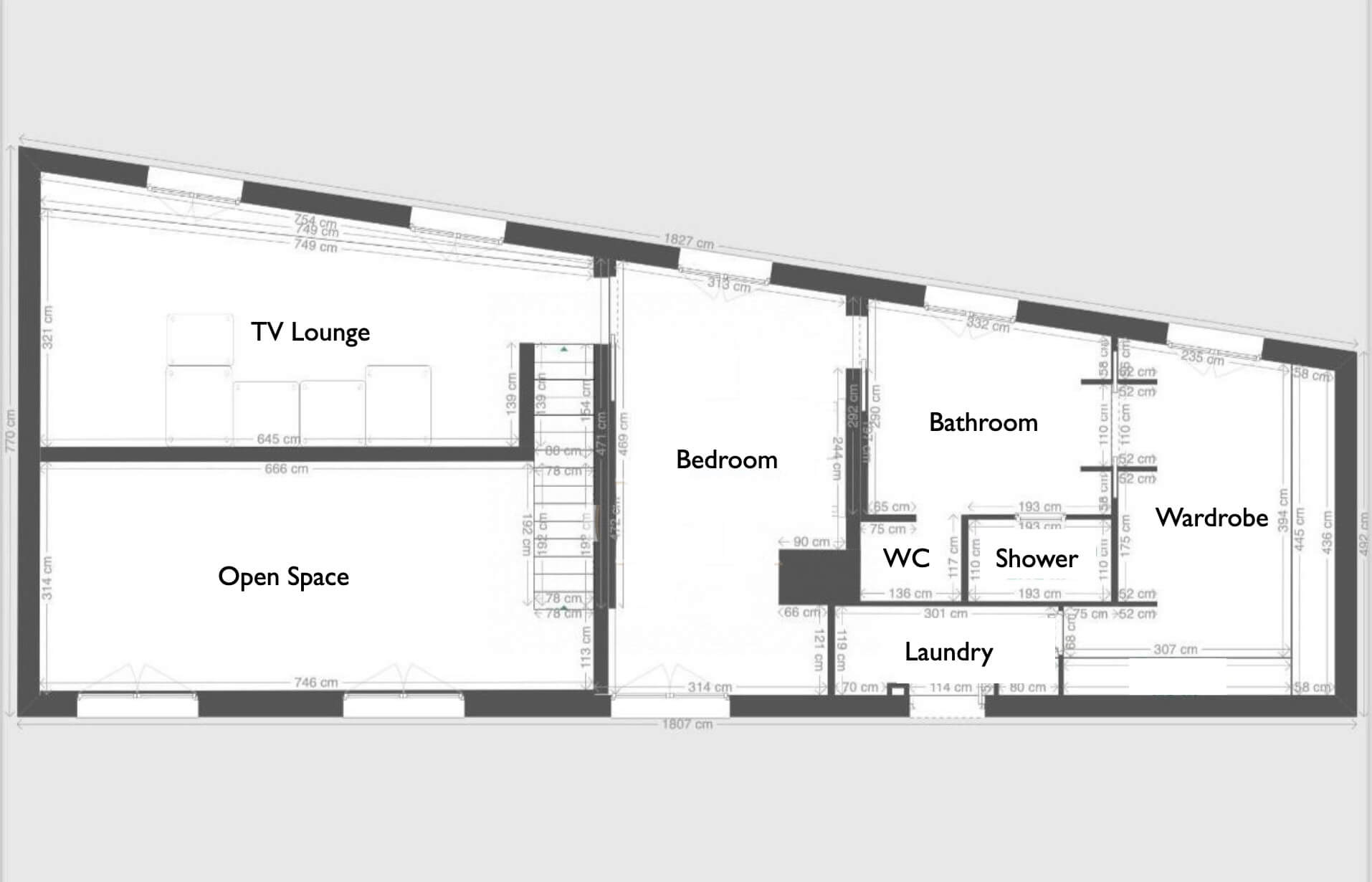 Place des Vosges Paris apartment floor plan second floor